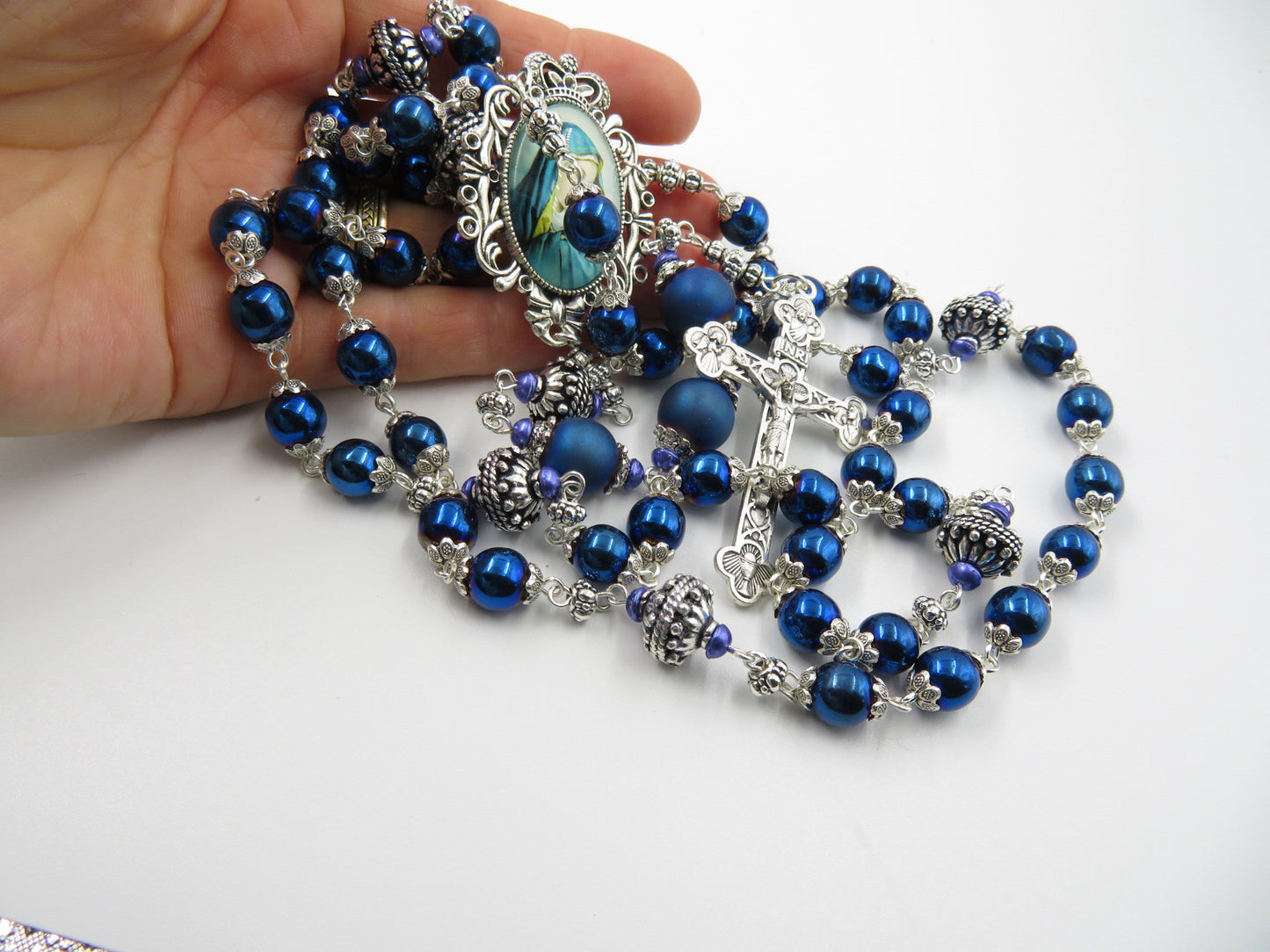 Heirloom Our Lady of Sorrows Rosary beads, 7 sorrows rosary beads, Dolor prayer beads, Prayer Chaplets, Dolour Rosaries, Sacramental gift.