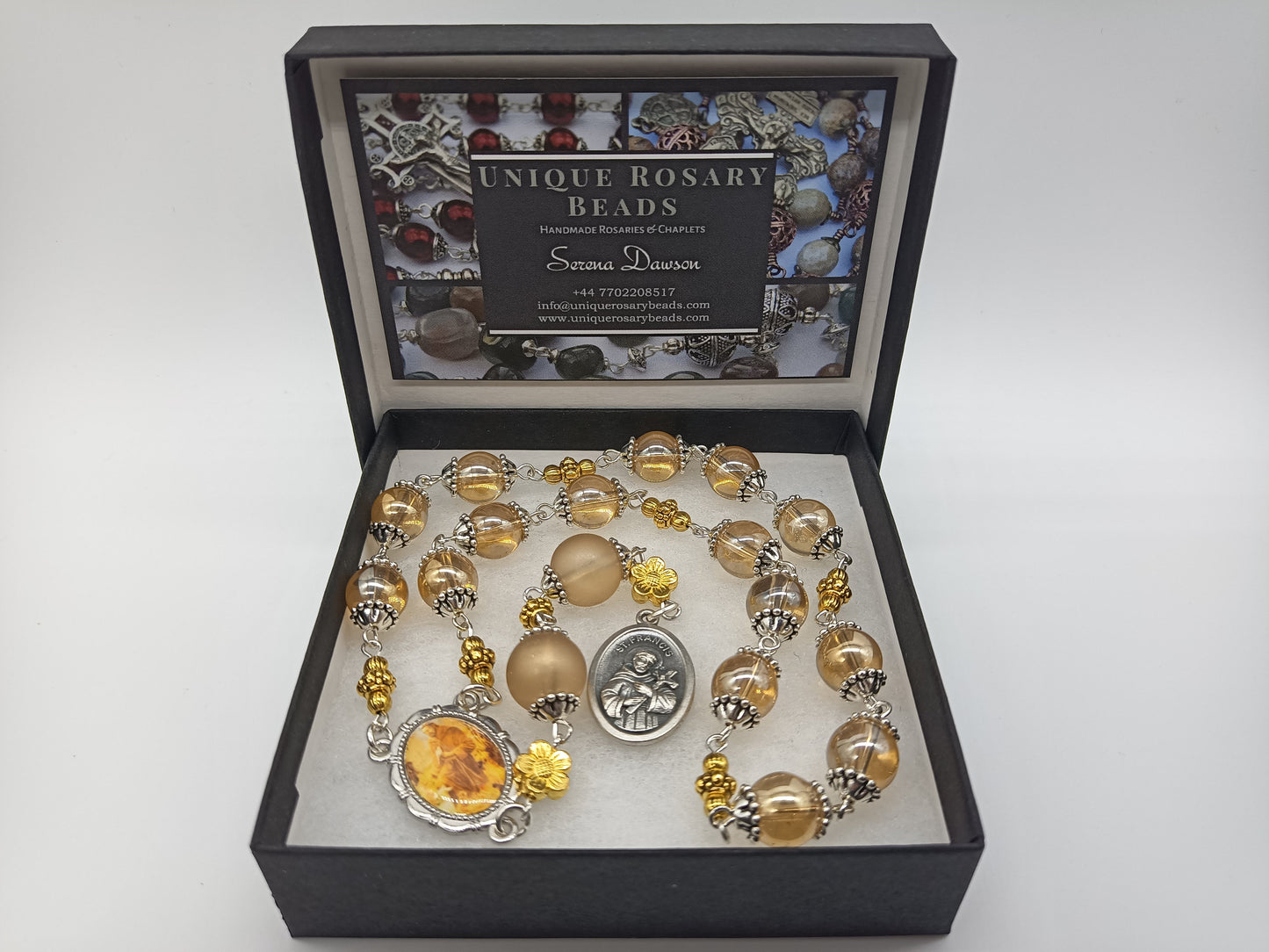 Saint Francis Relic of Assisi prayer beads, Assisi Relic prayer beads, St. Francis medal, Heirloom Rosaries, Men's Prayer Chaplet.