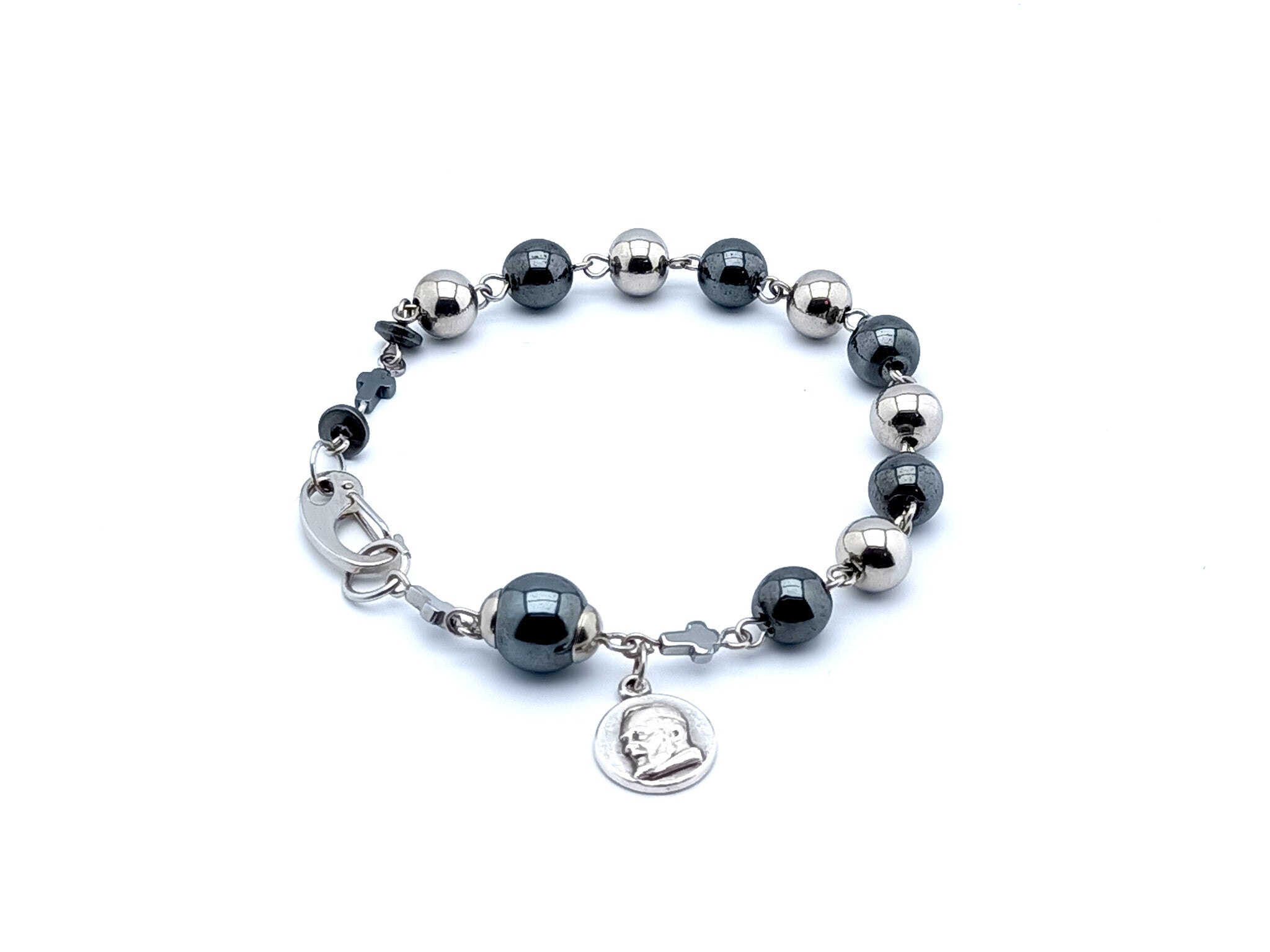 Hematite on sale rosary bracelet