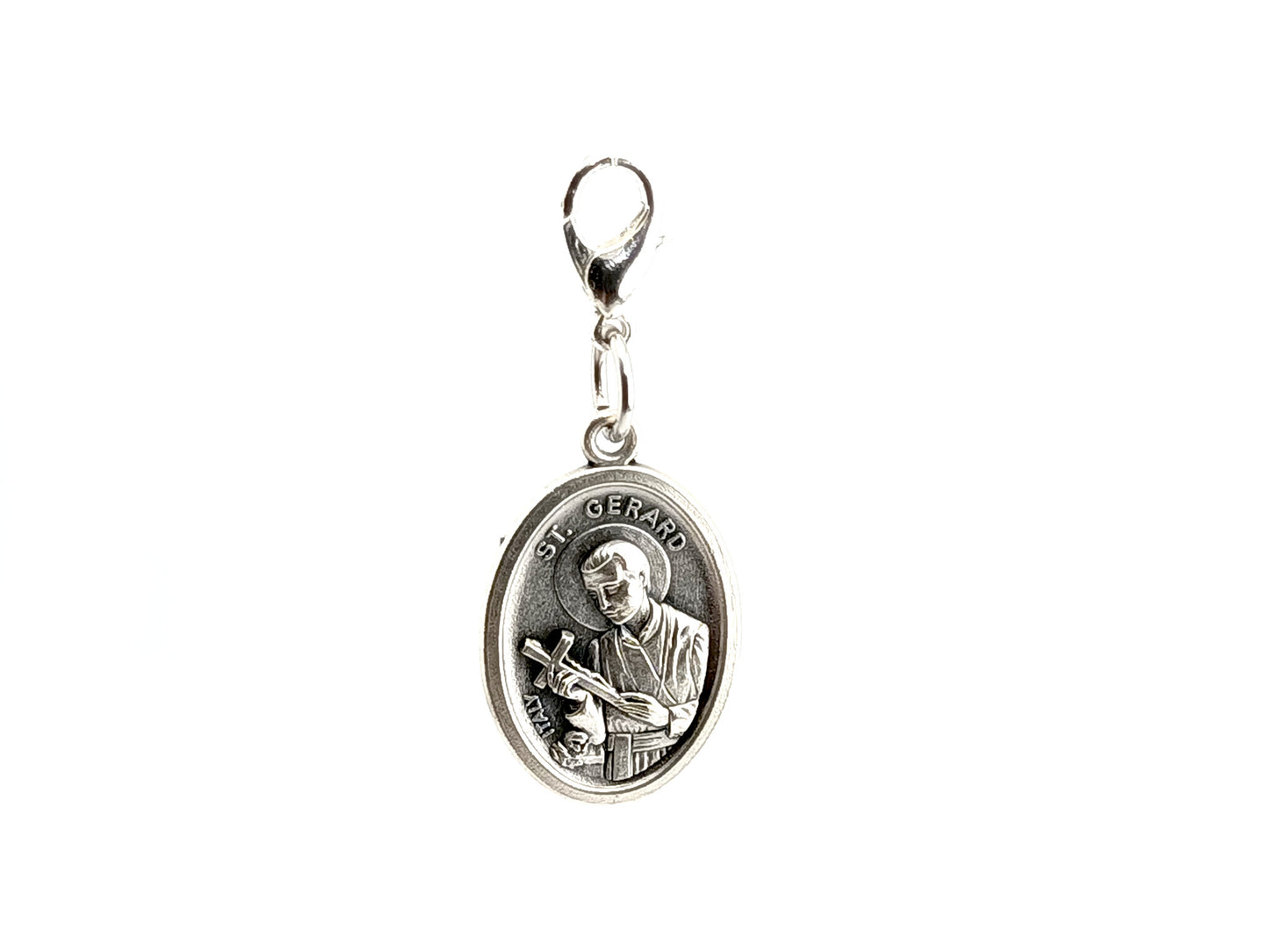 Our Lady of Perpetual Help unique rosary beads devotional alloy medal with silver plated lobster clasp.