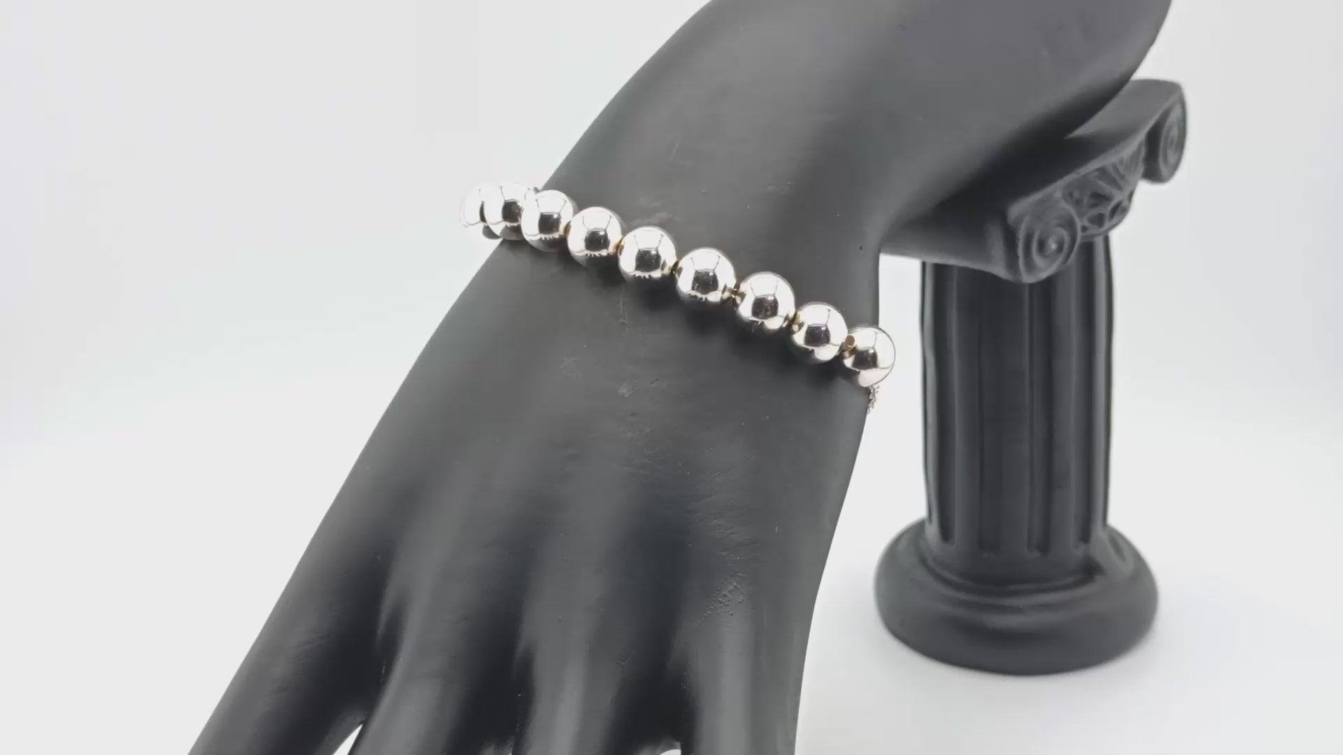 14k gold south sea pearl rosary bracelet