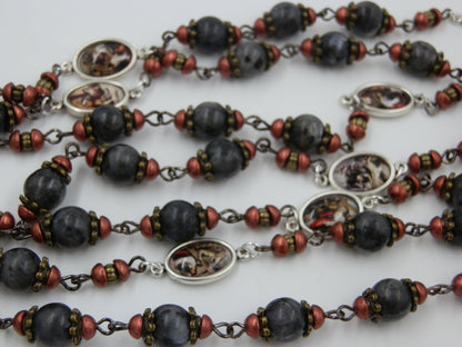 Way of The Cross prayer beads, Stations of the Cross prayer beads, The Passion of Christ prayer beads, The Crucifixion of Christ beads.