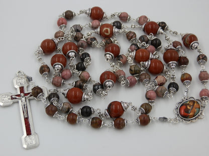 Way of The Cross prayer beads, Stations of the Cross Crucifix, The Passion of Christ prayer beads, The Crucifixion of Christ beads.