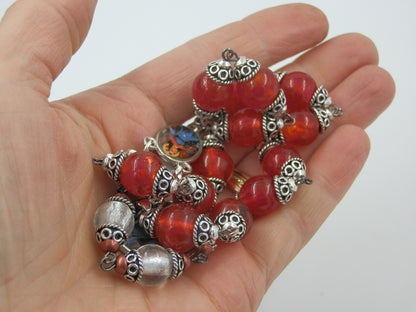 Large Saint Philomena prayer Chaplet beads, Saint Philomena novena beads, Rosaries, Patron Saints, Heirloom Rosaries, Wedding prayer beads.