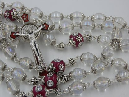 The Resurrection of Jesus Rosary beads, Agony in the garden Rosary Beads, The Passion of Christ, Rosary beads, St. Benedict crucifix.