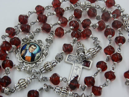 St. Louis de Montford glass rosary beads, Crown of thorns Rosary beads, rosaries, Rosary beads, Spiritual wedding gift, Confirmation Rosary,
