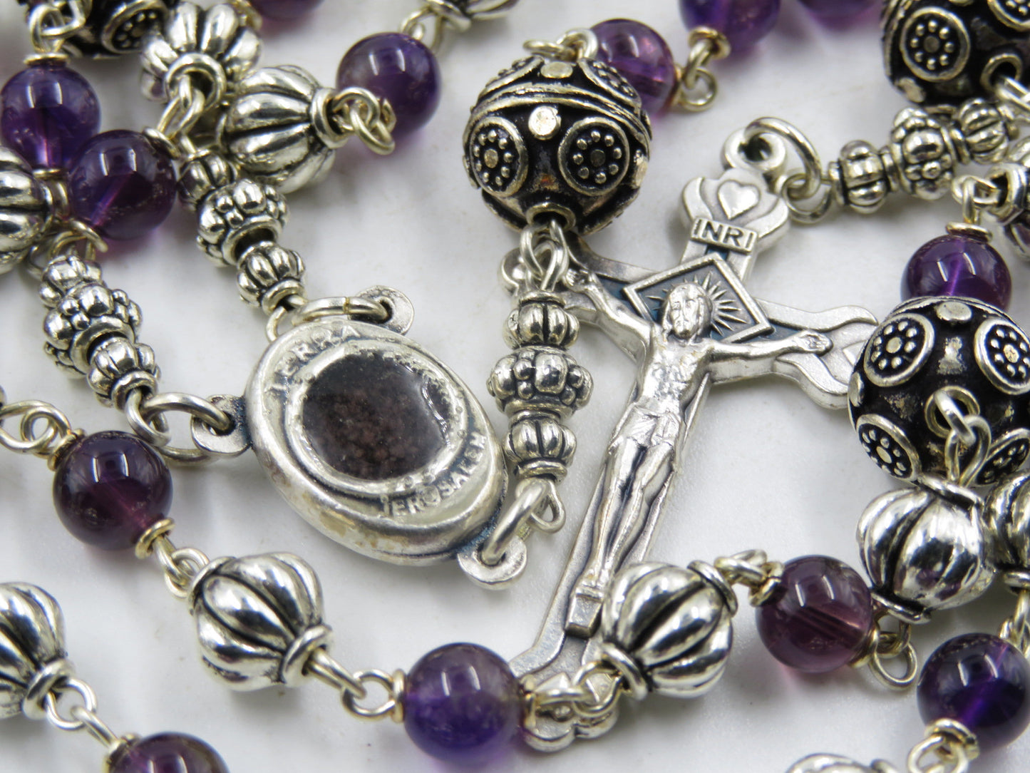 Jerusalem RELIC Virgin Mary and Baby Jesus Catholic Rosary beads, Wedding gift, Religious Gift, Wedding gift, Confirmation Rosary,