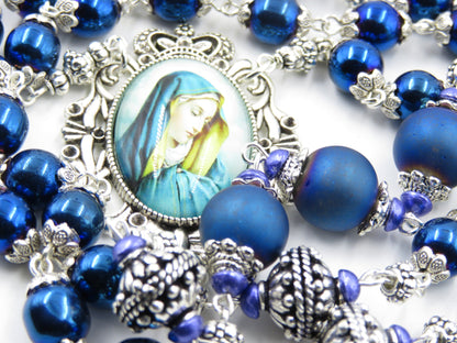 Heirloom Our Lady of Sorrows Rosary beads, 7 sorrows rosary beads, Dolor prayer beads, Prayer Chaplets, Dolour Rosaries, Sacramental gift.