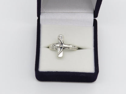 Silver alloy Crucifix ring, Religious jewellery, Crucifixion ring, jewellery, Spiritual Jewellery.