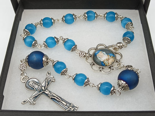 Our Lady of Sorrows single decade Rosary beads, Holy Trinity Crucifix Rosaries, Pocket Rosary beads,  Confirmation Rosary gift.