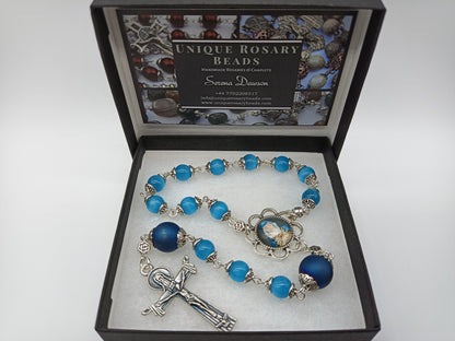Our Lady of Sorrows single decade Rosary beads, Holy Trinity Crucifix Rosaries, Pocket Rosary beads,  Confirmation Rosary gift.