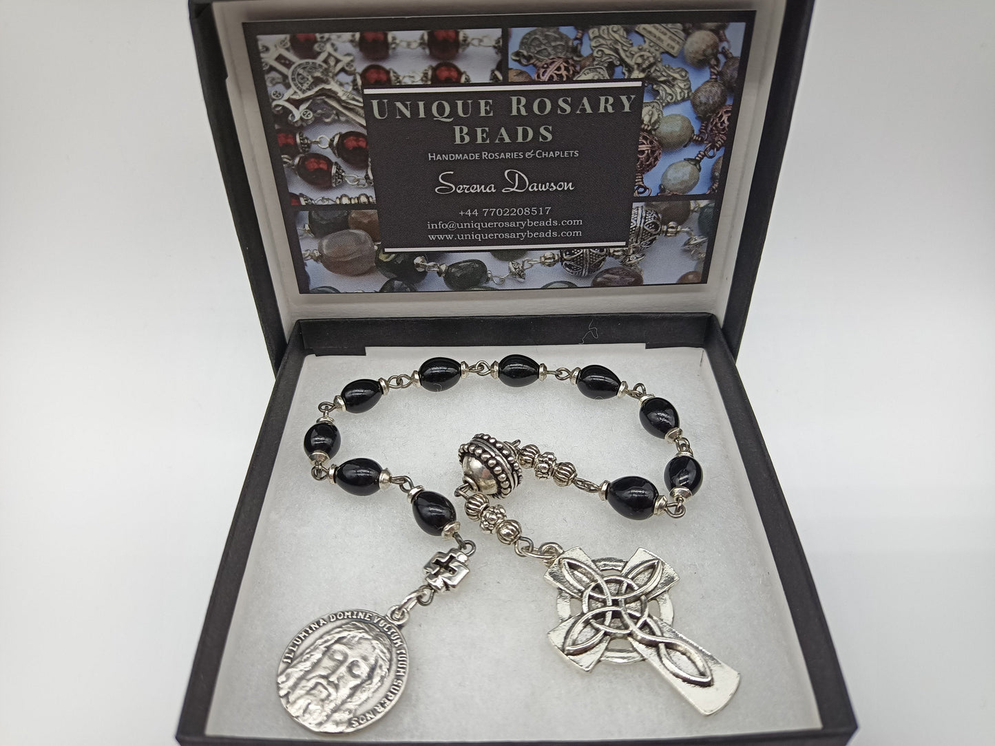 Holy Face of Jesus single Rosary decade, Holy Face tenner beads, Shroud of Turin prayer beads, Veronica's Veil Rosary beads, prayer beads..